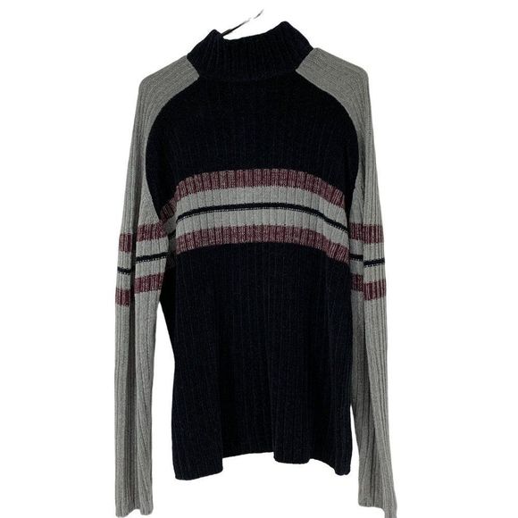 Maxini Mens Chenille Pullover 1/4 zip Rib Sweater Vintage M 2935 EUC - Picture 5 of 6